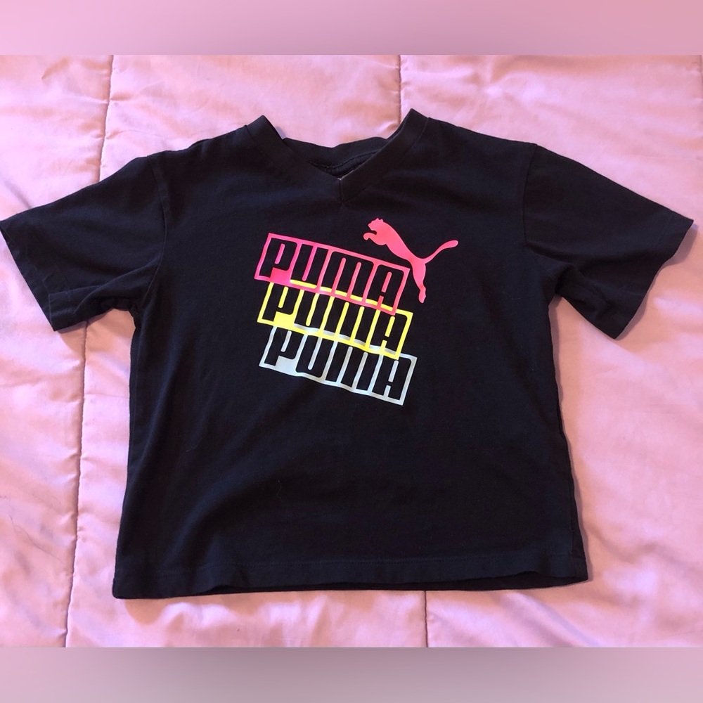 Puma Black Short Sleeve Tee